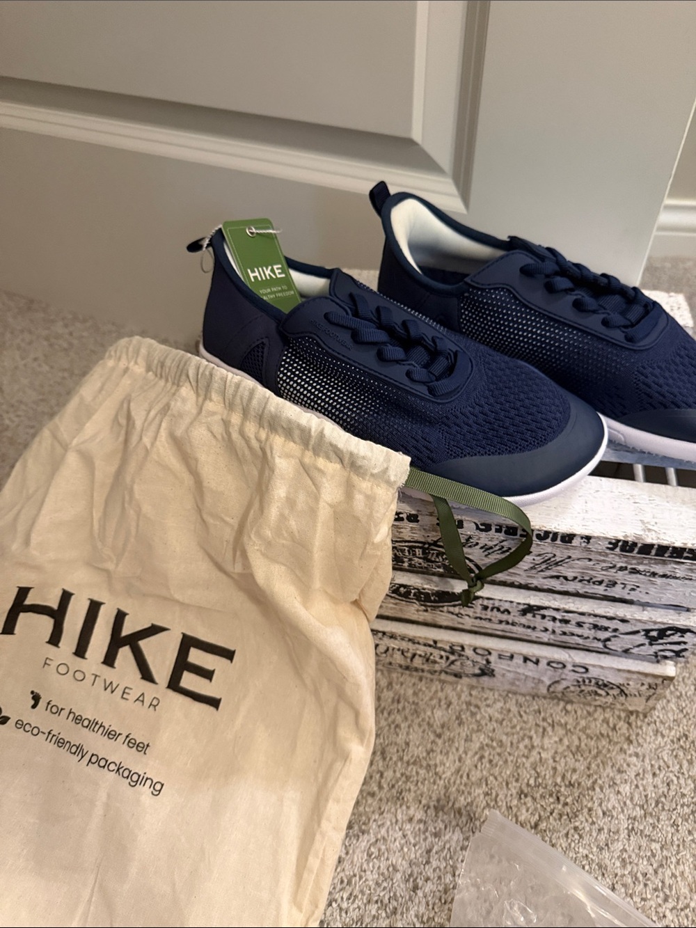 HIKE Women’s Navy Performance Knit Sneakers